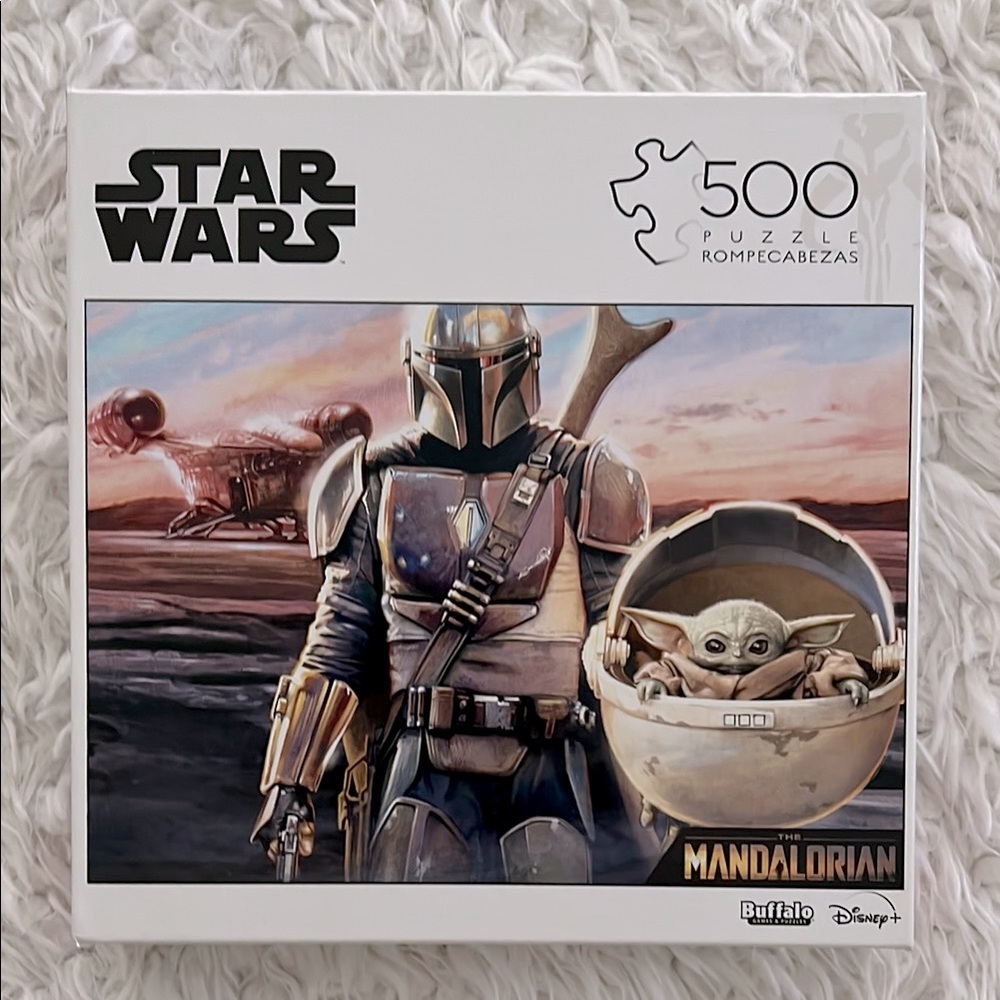 Star Wars Mandalorian 500-Piece Puzzle Disney Grogu Kids Family Games